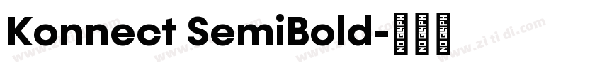 Konnect SemiBold字体转换
